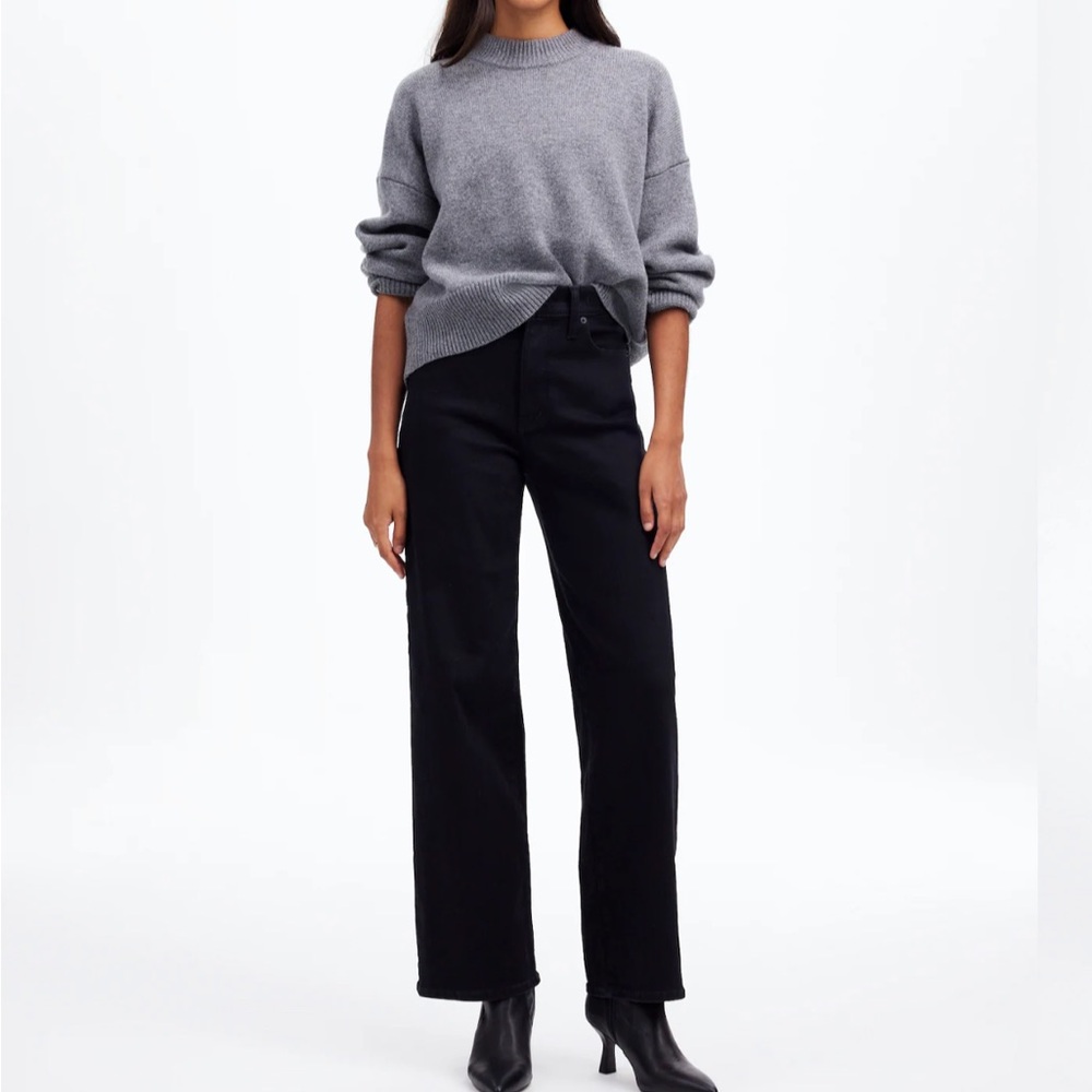 Madewell Black Wide-Leg Jeans